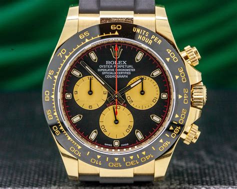 rolex daytona gold rubber|rolex daytona price list.